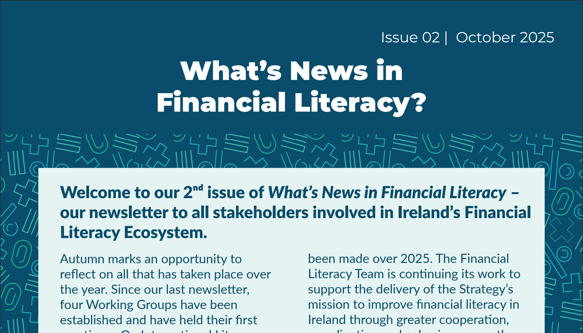 National Financial Literacy Strategy Newsletter Issue 02